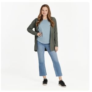 Life Is Good Solid Crusher FLEX Cardigan, NWT